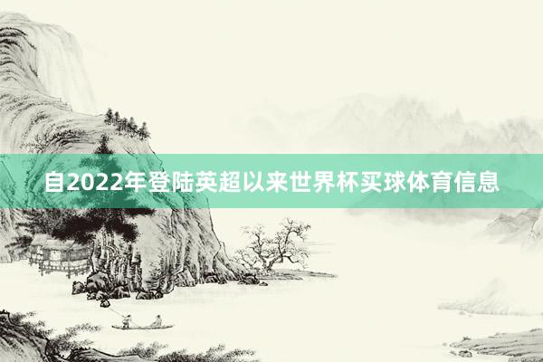 自2022年登陆英超以来世界杯买球体育信息
