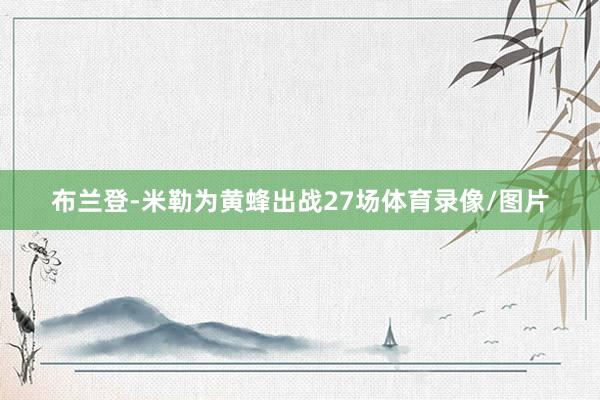 布兰登-米勒为黄蜂出战27场体育录像/图片
