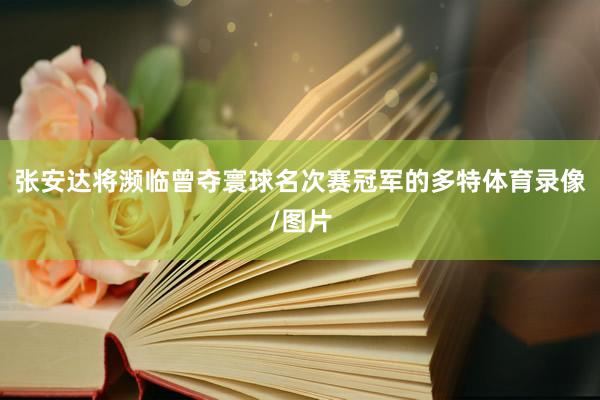 张安达将濒临曾夺寰球名次赛冠军的多特体育录像/图片