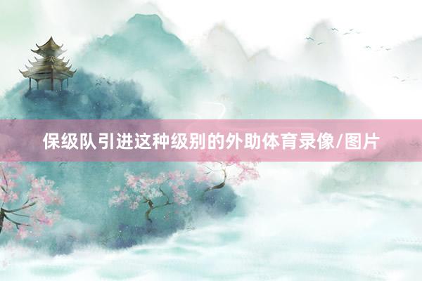 保级队引进这种级别的外助体育录像/图片