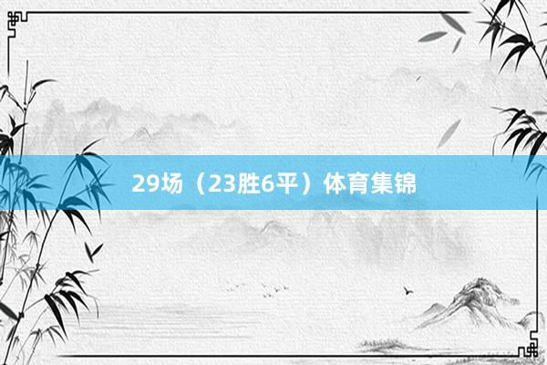 29场（23胜6平）体育集锦