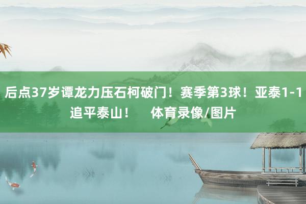 后点37岁谭龙力压石柯破门！赛季第3球！亚泰1-1追平泰山！    体育录像/图片