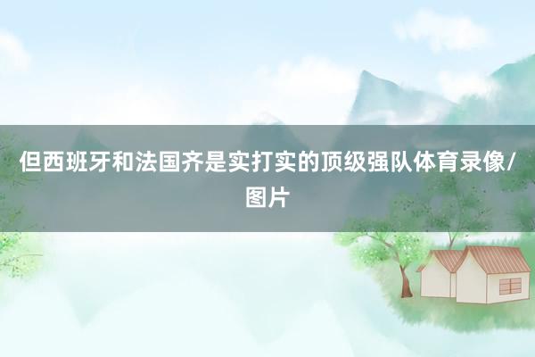但西班牙和法国齐是实打实的顶级强队体育录像/图片