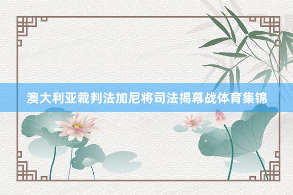 澳大利亚裁判法加尼将司法揭幕战体育集锦