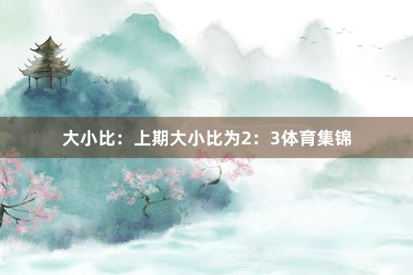 大小比:上期大小比为2:3体育集锦