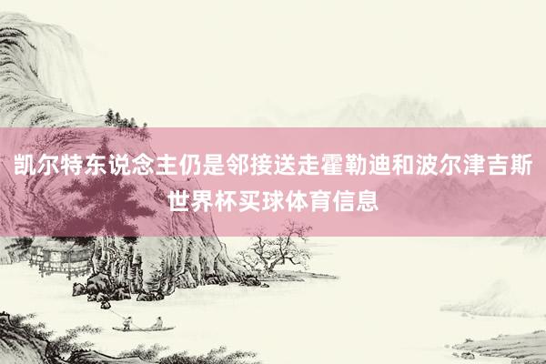 凯尔特东说念主仍是邻接送走霍勒迪和波尔津吉斯世界杯买球体育信息