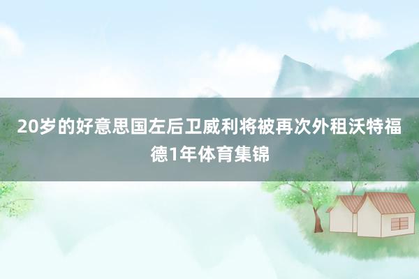 20岁的好意思国左后卫威利将被再次外租沃特福德1年体育集锦