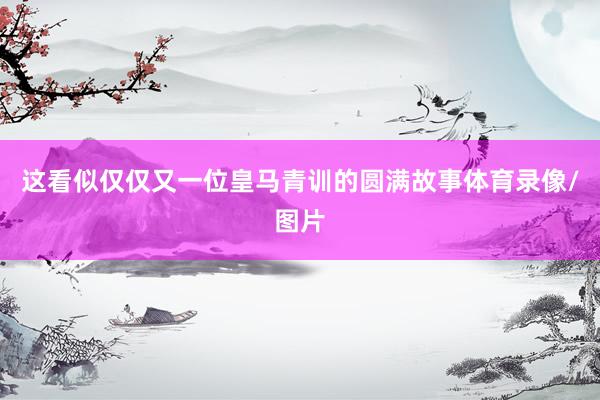 这看似仅仅又一位皇马青训的圆满故事体育录像/图片