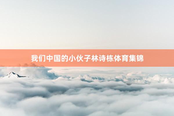 我们中国的小伙子林诗栋体育集锦