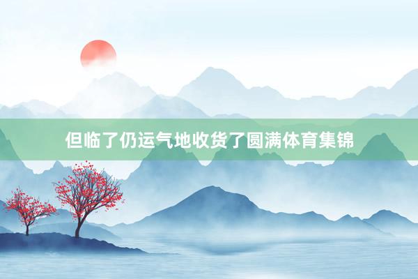 但临了仍运气地收货了圆满体育集锦