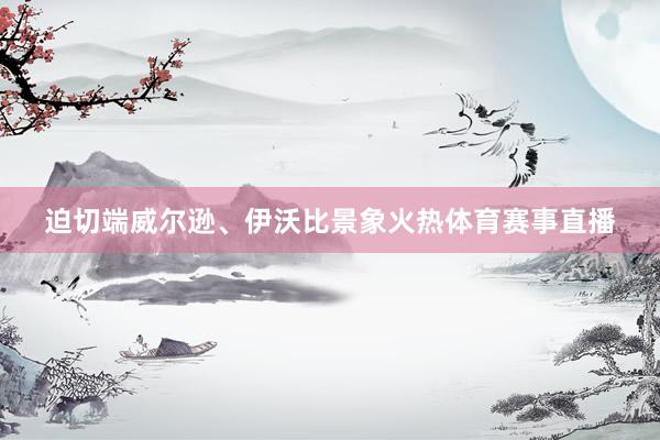 迫切端威尔逊、伊沃比景象火热体育赛事直播