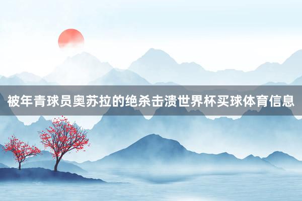 被年青球员奥苏拉的绝杀击溃世界杯买球体育信息