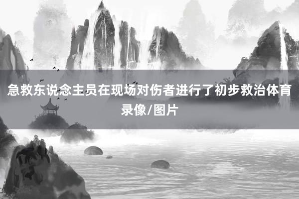 急救东说念主员在现场对伤者进行了初步救治体育录像/图片