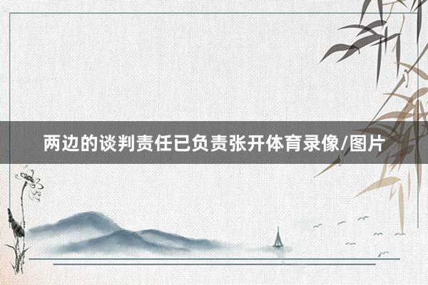 两边的谈判责任已负责张开体育录像/图片