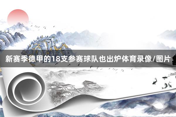 新赛季德甲的18支参赛球队也出炉体育录像/图片